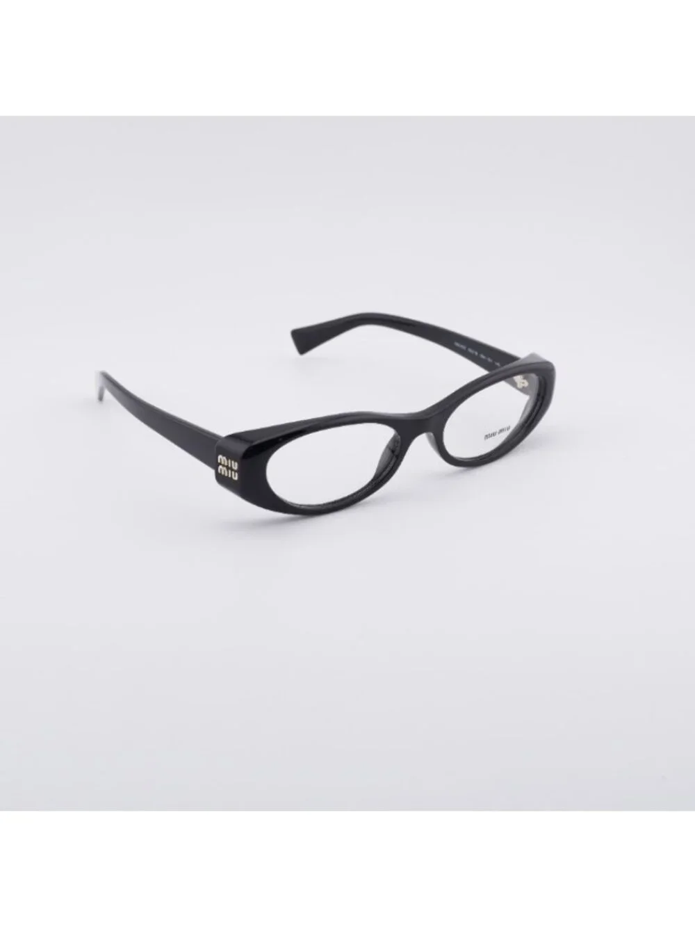 Miu Miu MU 03ZV 16K1O1 Eyeglasses Black 55mm Oval Frame